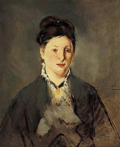 Edouard Manet Full-face Portrait of Manet's Wife